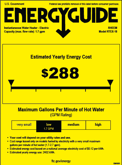 Rheem Water Heater Review Rheem Energy Guide