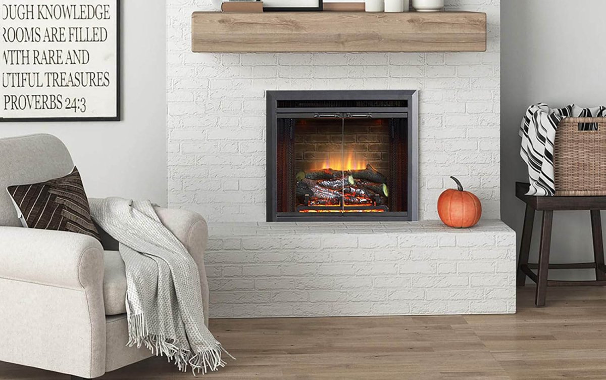 The Best Indoor Fireplace Option PuraFlame Klaus 33 Electric Fireplace Insert