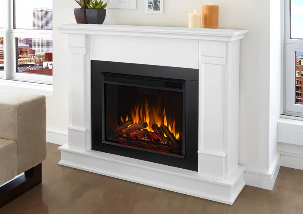 The Best Indoor Fireplace Option Real Flame Silverton 48 Electric Fireplace