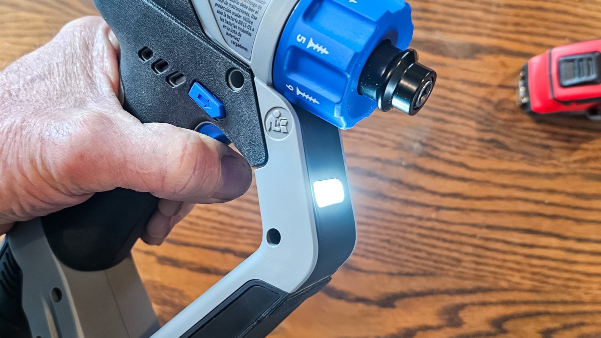 Bright LED guide light on the Dremel Blueprint multi-drill