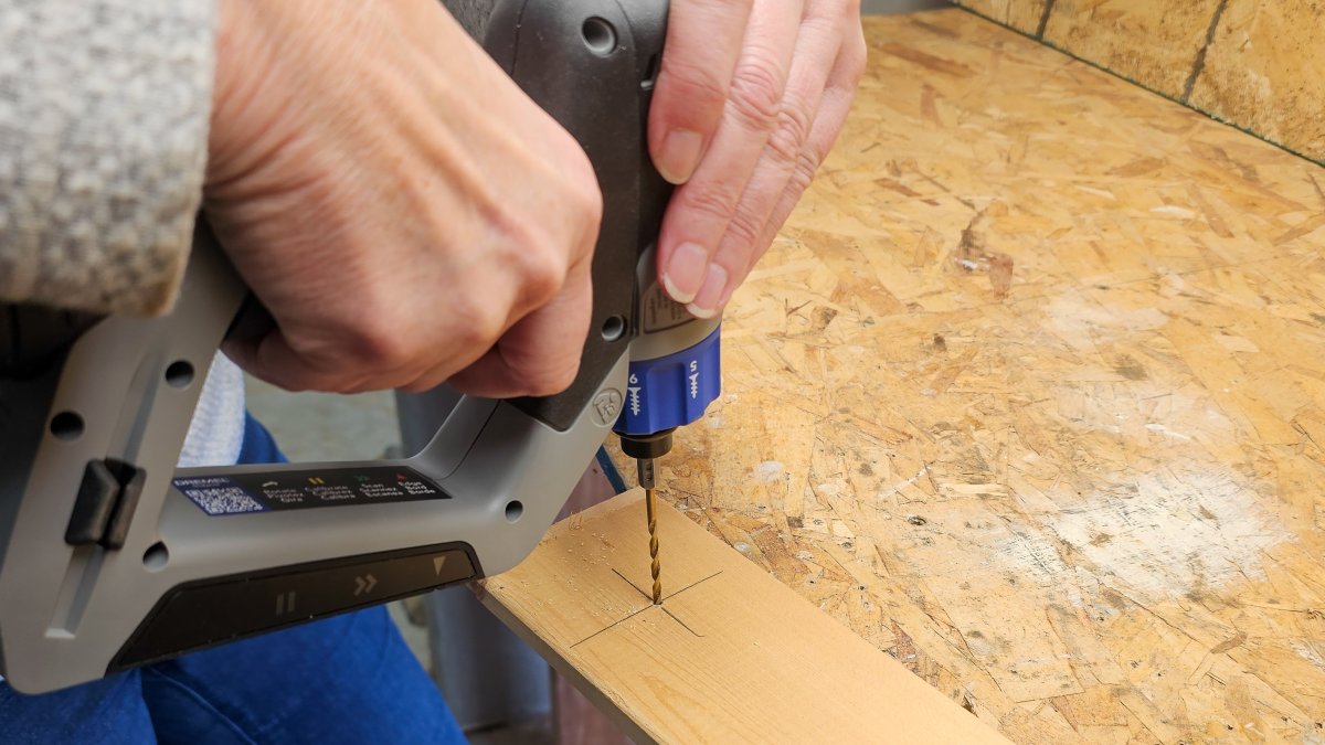 Drilling with the Dremel Blueprint multi-drill