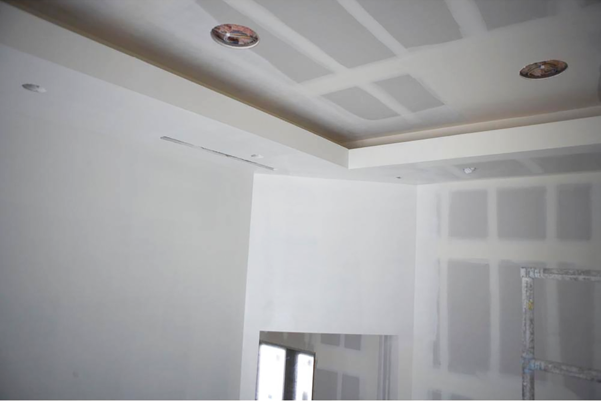 Type C drywall installed in a residential home.