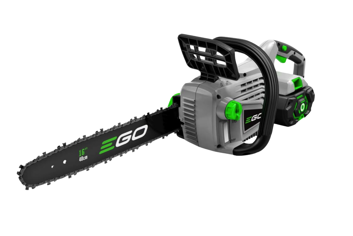 Ego CS1604 chainsaw on white background